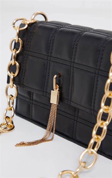 crossbody bag with gold chain